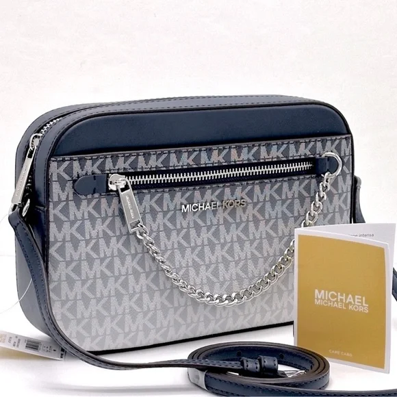 Michael Kors Jet Set Lg Ombré Signature Logo East West Crossbody Body
Navy 
NWT - Picture 2 of 15